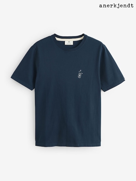 Anerkjendt Navy 100% Cotton Seasonal Graphic T-Shirt (AG5656) | €53