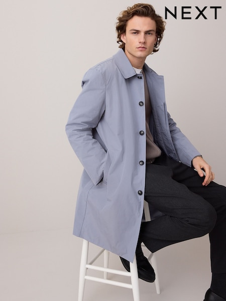 Blue Lightweight Shower Resistant Trench Coat (AG5715) | BGN 188