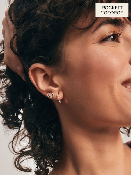 Rockett St George Gold Tone Earrings 6 Pack (AG5718) | ₪111