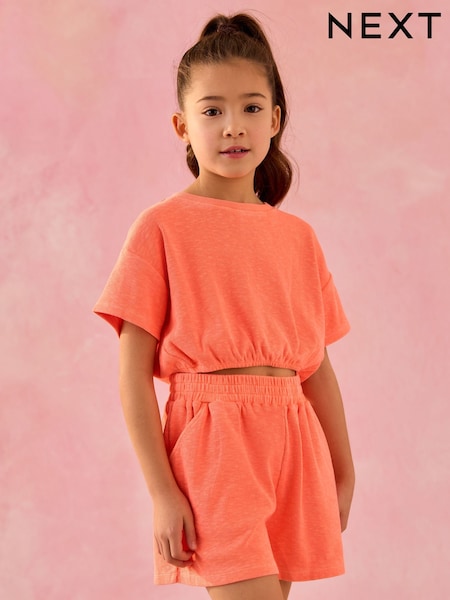 Orange Fluro T-Shirt and Shorts Set (3-16yrs) (AG5732) | €25 - €33