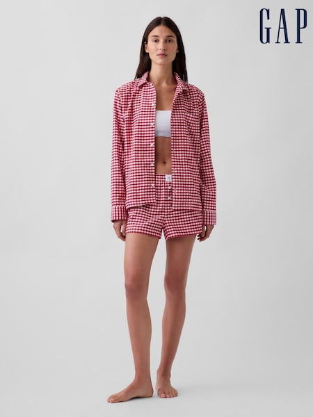 Red Gingham - Gap Flannel Pyjamas Shorts