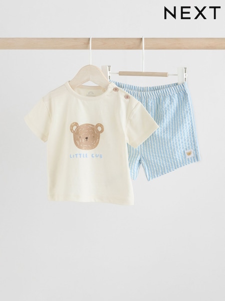 Blue Bear Baby T-Shirt and Shorts Set (AG5757) | kr184 - kr217
