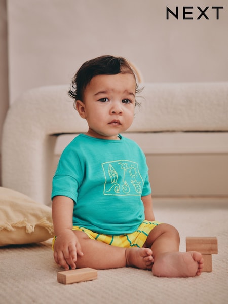 Green/Yellow Baby T-Shirt and Shorts Set (AG5759) | €16 - €18
