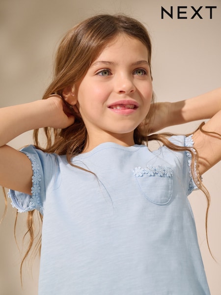Blue Daisy Pocket T-Shirt (1.5-16yrs) (AG5796) | €5 - €11