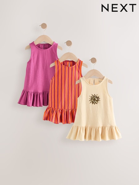 Lila/Ecru - 100% Cotton Sequin Peplum Frill Vest (3-16yrs) (AG5830) | 26 € - 34 €