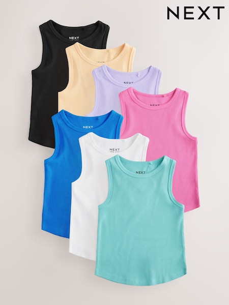 Multi Bright - Rib Vests 3 Pack (3-16yrs) (AG5839) | 11 970 Ft - 15 560 Ft