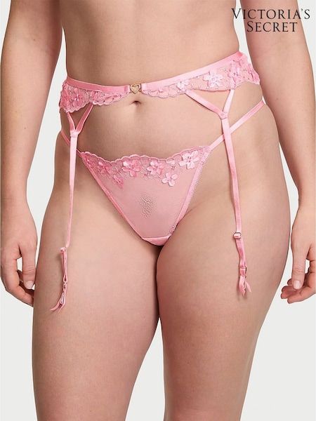 Victoria's Secret Pink Hope Pretty Petals Embroidered Garter Belt (AG5854) | €40