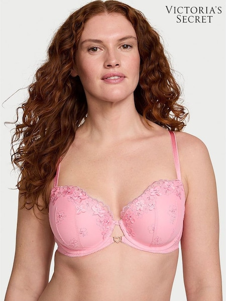 Victoria's Secret Pink Hope Lightly Lined Demi Pretty Petals Embroidered Bra (AG5862) | €79