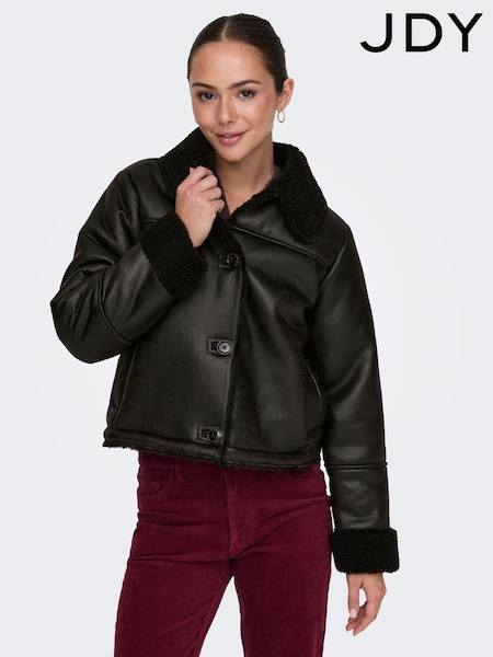 JDY Brown Faux Fur Shearling Jacket (AG5888) | €43