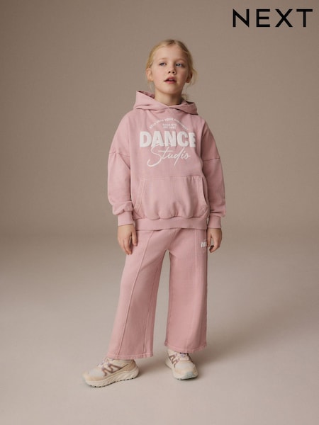 Pink Wide Leg Joggers (3-16yrs) (AG5910) | kr184 - kr267