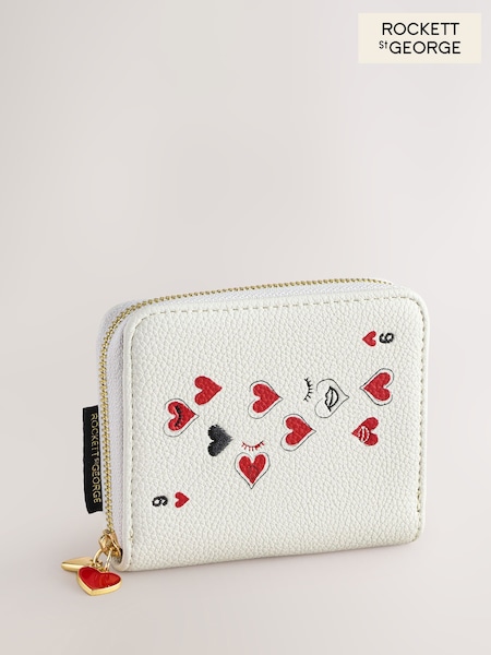 Rockett St George Ecru 9 Of Hearts Purse Bag (AG5964) | AZN 45