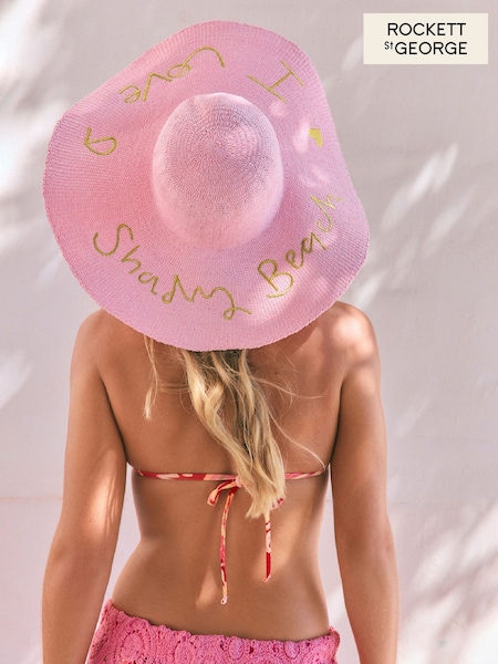 Rockett St George Pink Floppy Beach Hat (AG5972) | €37