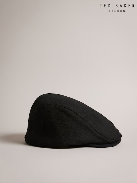 Ted Baker Black Alfreds Flat Cap (AG7001) | AED239