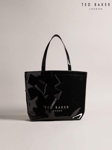 Negru - Geantă emblematică mare cu fundă și nod Ted Baker Nikicon (AG7008) | 298 LEI