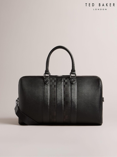 Ted Baker Black Waylin House Check Pu Holdall (AG7021) | AED598