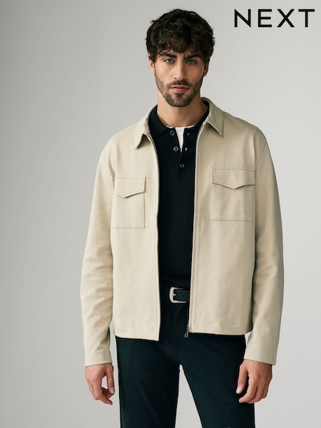 Neutral Jersey Shacket (AG7281) | €51