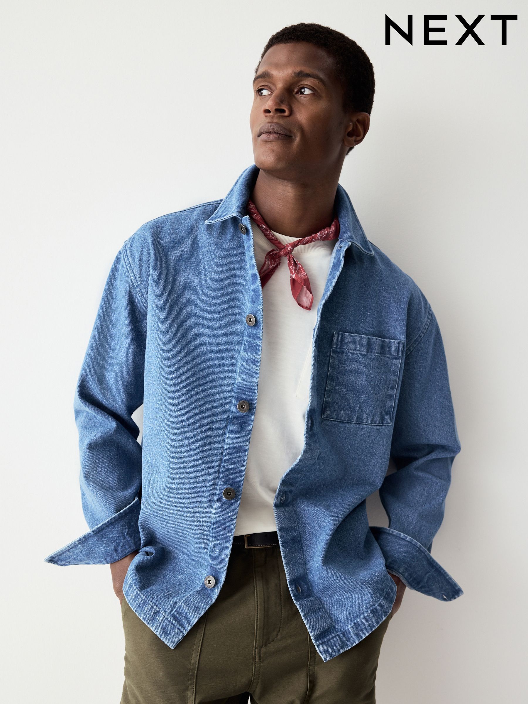 Mens Shackets | Check & Khaki Shackets | Next