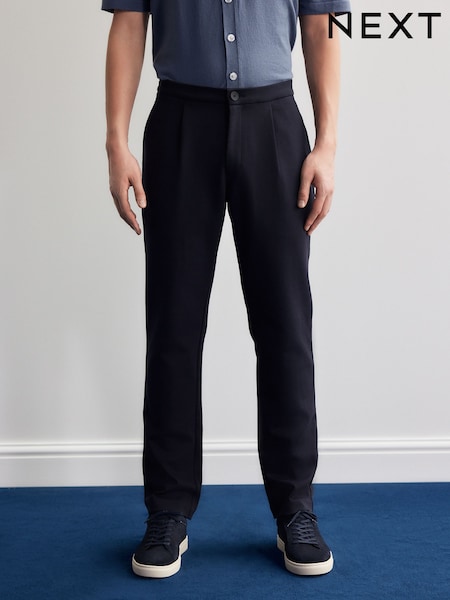 Темно-синий - Cotton Blend Smart Jersey Joggers (AG7307) | 1 337 грн