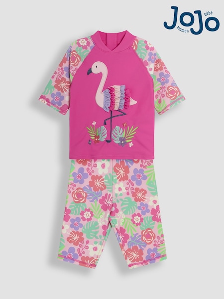 JoJo Maman Bébé Flamingo Sun Protection Suits 2 Piece (AG8215) | €40 - €43