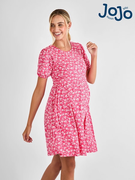 Jojo Maman Bébé Double Layer Maternity & Nursing Jersey Dress (AG8220) | ‏214‏₪