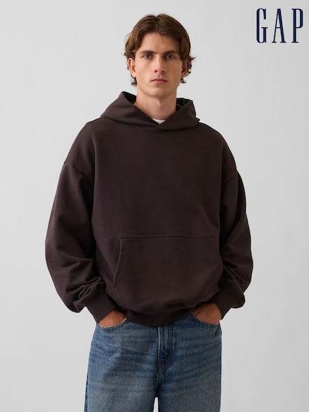 Maro închis - Regular Gap Heavyweight Oversized Hoodie