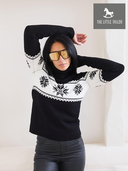 The Little Tailor Snowflake Slim Fit Christmas Jumper (AG8367) | $118