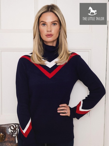 The Little Tailor Slim Fit Retro Sport Christmas Jumper (AG8382) | ₪347