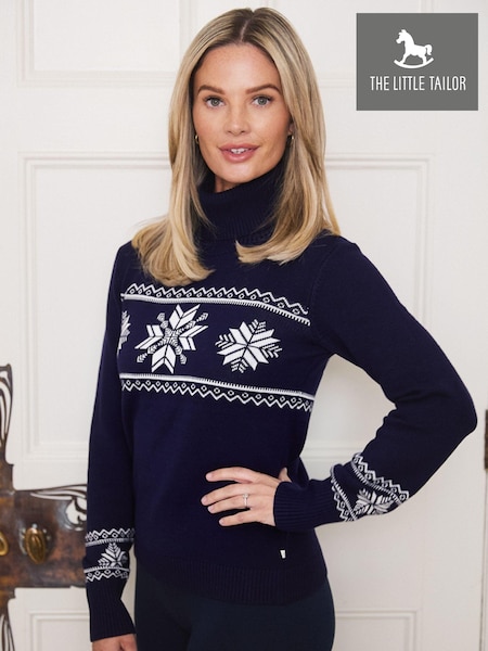 The Little Tailor Snowflake Slim Fit Christmas Jumper (AG8387) | 341 QAR