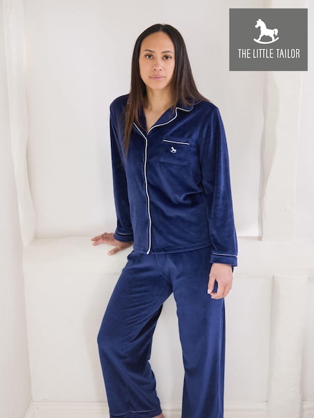 The Little Tailor Luxury Soft Touch Velour Christmas Pyjamas (AG8392) | €70