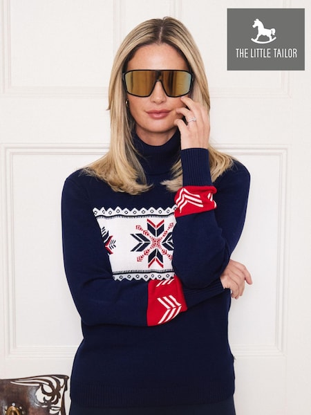 The Little Tailor Snowflake Slim Fit Christmas Jumper (AG8399) | 341 QAR
