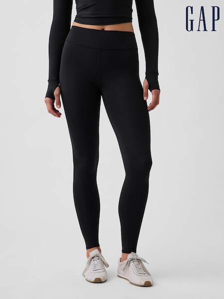 Black - Gap Gapfit Smooth High Waisted Leggings