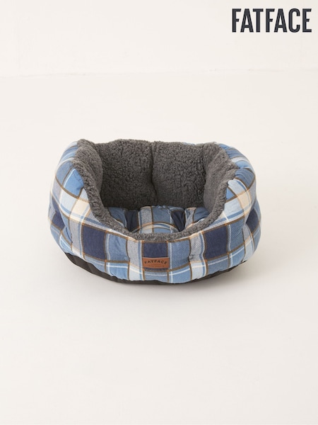 FatFace Blue 45cm Check Pet Bed (AG8470) | €40