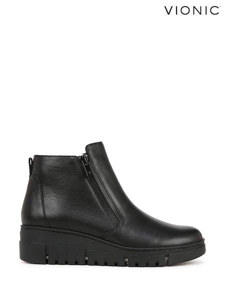 Vionic Uptown Sur Wide Fit Leather Ankle Boots (AG8551) | €171