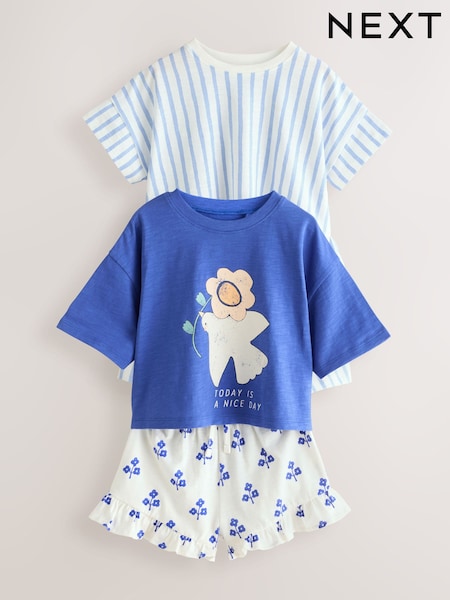 Azul - Top and Shorts Set 2 Pack (3mths-7yrs) (AG8686) | 25 € - 30 €