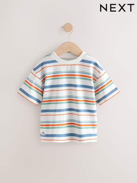 Blue Short Sleeve Stripe T-Shirt (3mths-7yrs) (AG8712) | €8 - €11