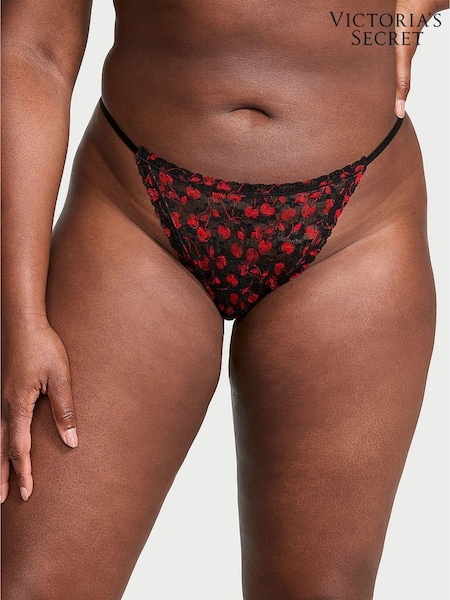 Victoria's Secret Black Cherries Thong Knickers (AG8775) | €10.50
