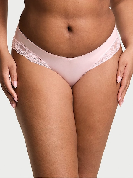 Victoria's Secret Angel Pink Cheeky Rose Lace Trim Knickers (AG8784) | €15.50