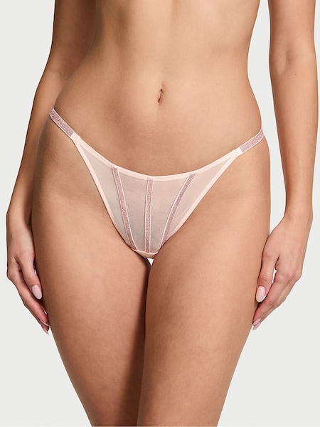 Victoria's Secret Angel Pink Sheer Shine Thong Knickers (AG8815) | €22.50