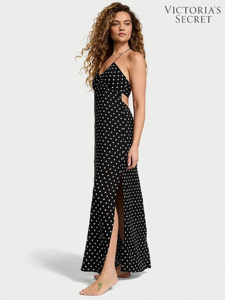 Victoria's Secret Black And White Dot Cover Up Maxi Dress (AG8918) | €79