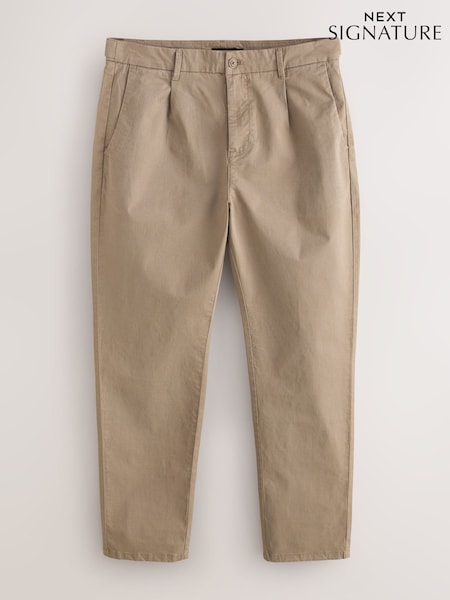 Stone Slim Fit Signature Chino Trousers With Silk (AG8959) | €74