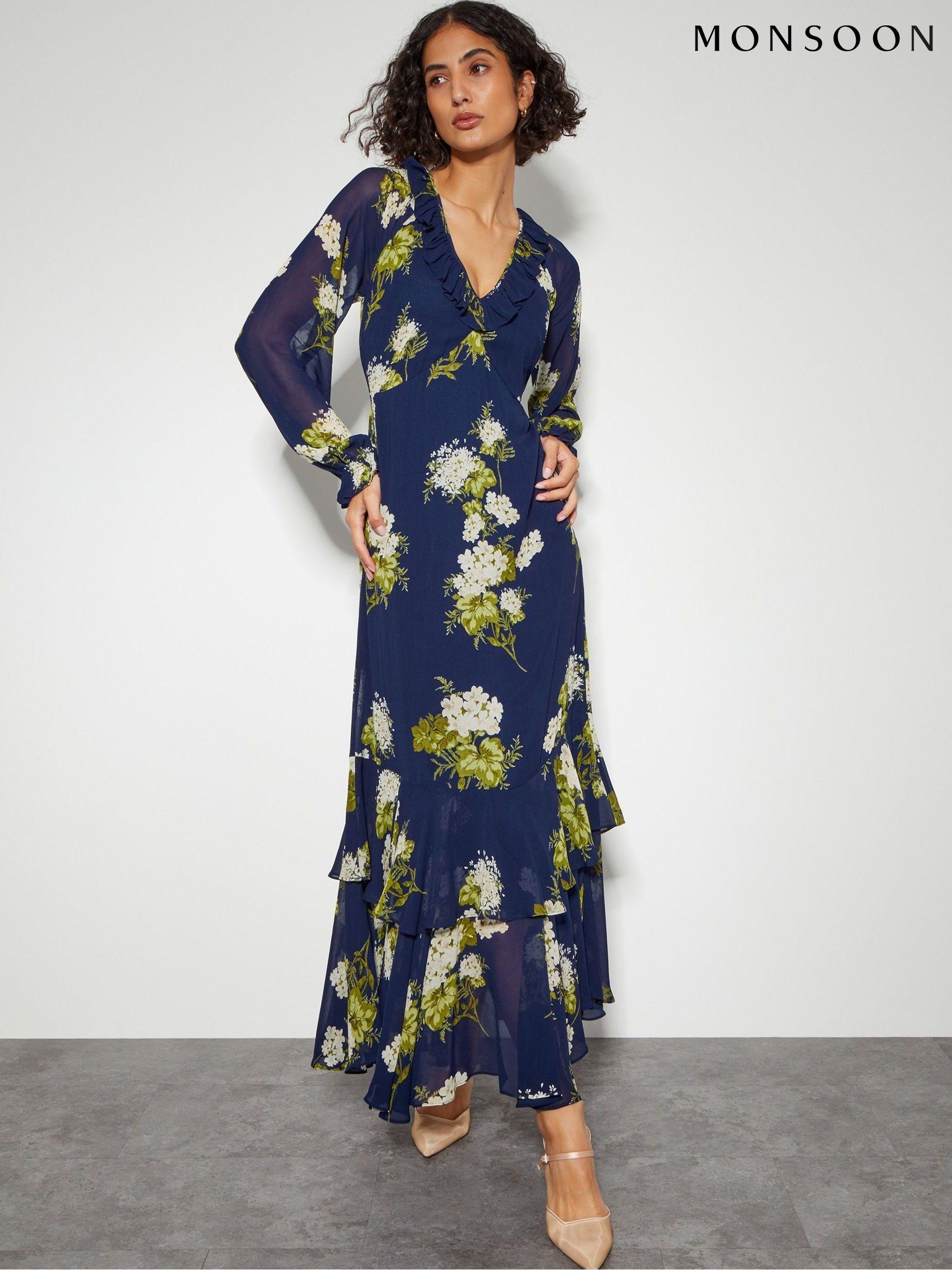 Women s Monsoon Casual Floral Long Sleeve Dresses Next Oman