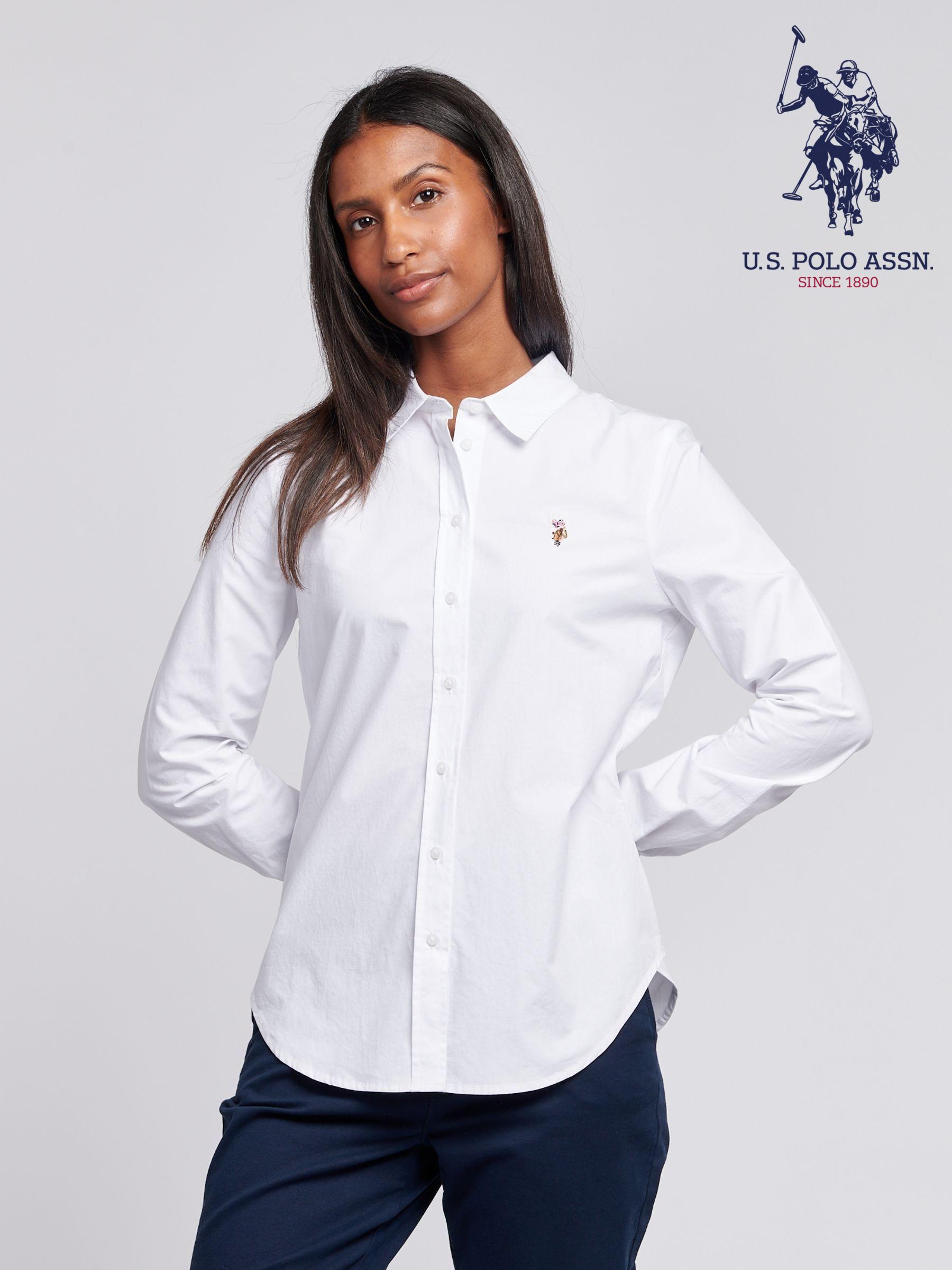 Women's long sleeve collared polo shirts deals