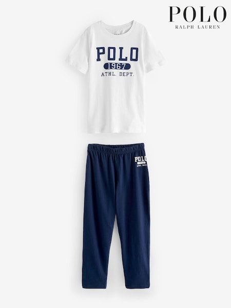 Polo Ralph Lauren Navy 100% Cotton Pyjama Set (AG9065) | €49