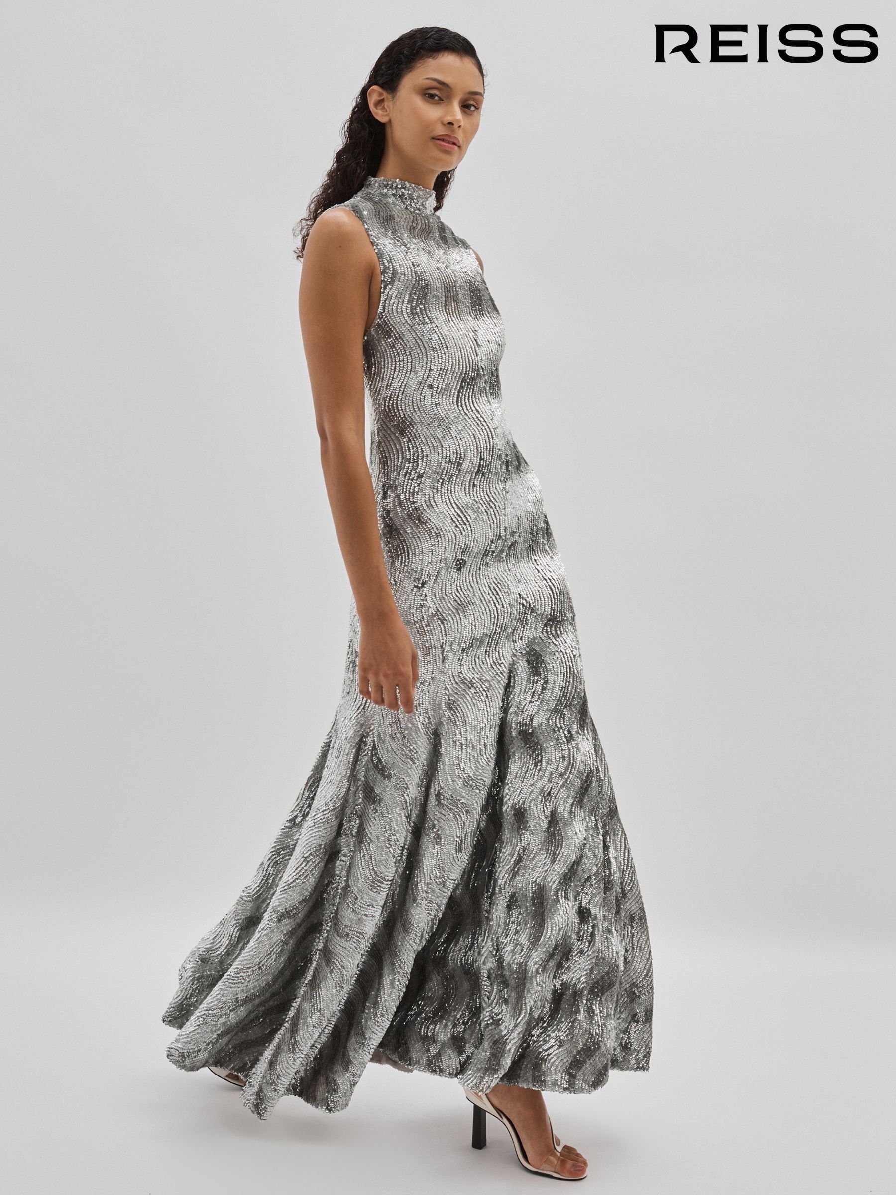 Grey maxi dress uk cheap