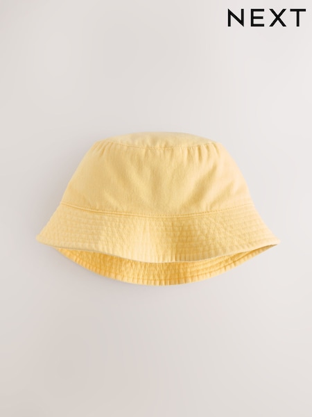 Yellow 100% Cotton Bucket Hat (3mths-16yrs) (AG9115) | CA$17 - CA$28