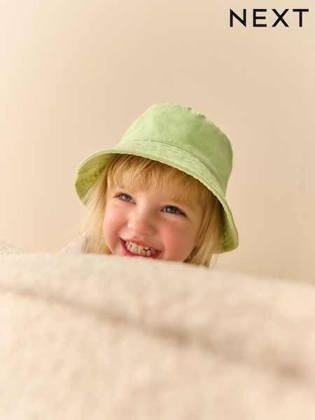 Green 100% Cotton Bucket Hat (3mths-16yrs) (AG9118) | €8 - €14