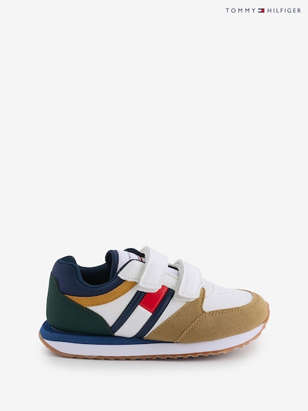Tommy Hilfiger Black Flag Low Cut Velcro Trainers (AG9234) | AED223 - AED241