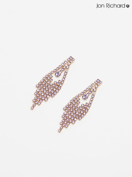 Jon Richard Silver Bead And Crystal Stretch Earrings (AG9290) | €11