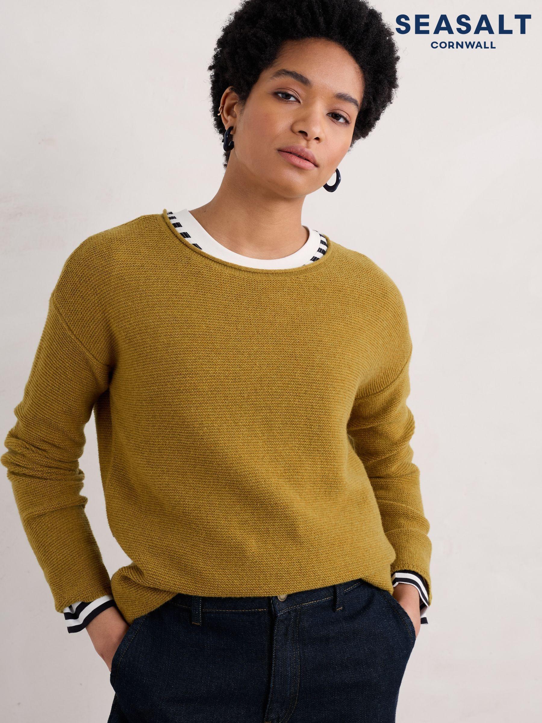 Yellow sweater shirt discount