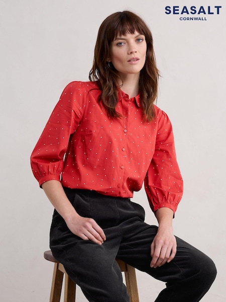 Seasalt Cornwall Hope Cottage 100% Organic Cotton Shirt (AG9441) | 269 LEI